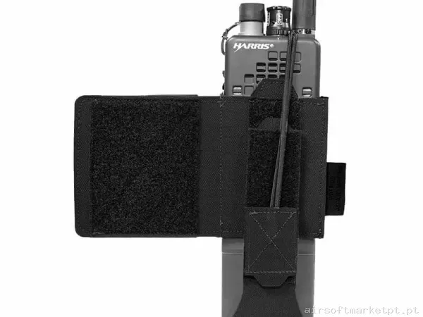 Pouch Portaradio Warrior Assault Láser Cut Mbitr/Harris Radio Lado Esquerdo negro — Coletes & Rigs — Airsoft Market PT