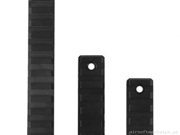 Externo Trilho M-Lok Oem Gen.2 Alumínio preto Pacote 3u — Acessórios & Componentes — Airsoft Market PT