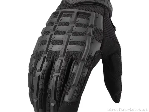 Luvas Cygnus Armory Skeleton preto — Gear Táctico — Airsoft Market PT