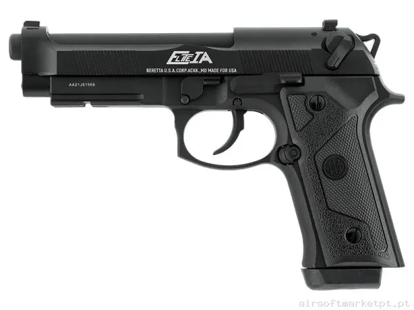 Réplica GBB Pistola Beretta M9 Umarex Elite Ia Metal Version negra — Pistolas — Airsoft Market PT