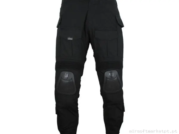 Pantalón Corso Blackbeard Combate Negro - XL — Vestuário (Fardas) — Airsoft Market PT