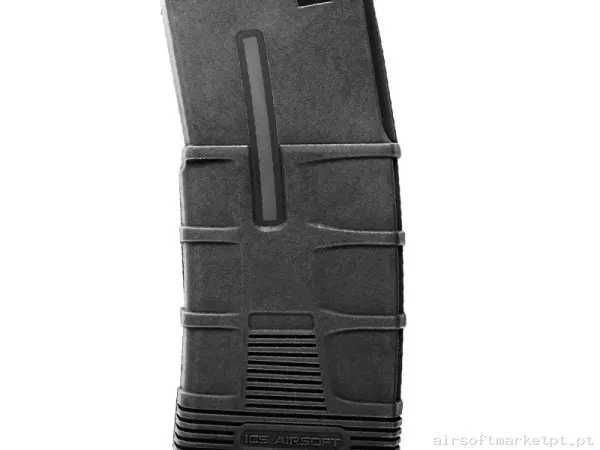 Magazine Réplica Midcap M4 ICS T Tactical Polimero 120 Bbs negro — Carregadores / Magazines — Airsoft Market PT