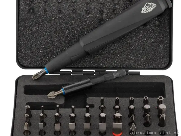 Ferramenta Multifuncional Gun Power Tool Kit 37 Pcs .50 Cal preto — Ferramentas — Airsoft Market PT