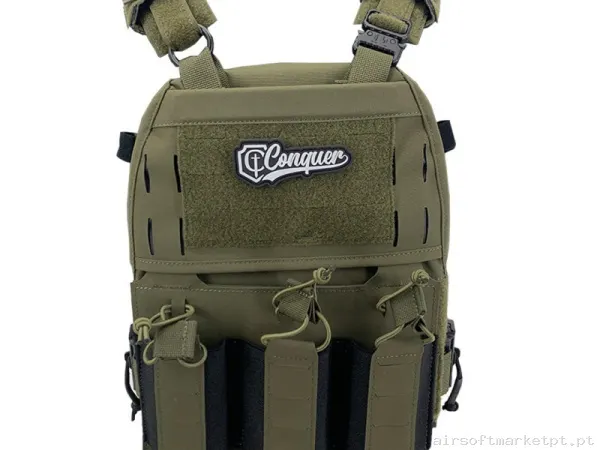 CHALECO CONQUER MTPC RANGER GREEN — Coletes & Rigs — Airsoft Market PT