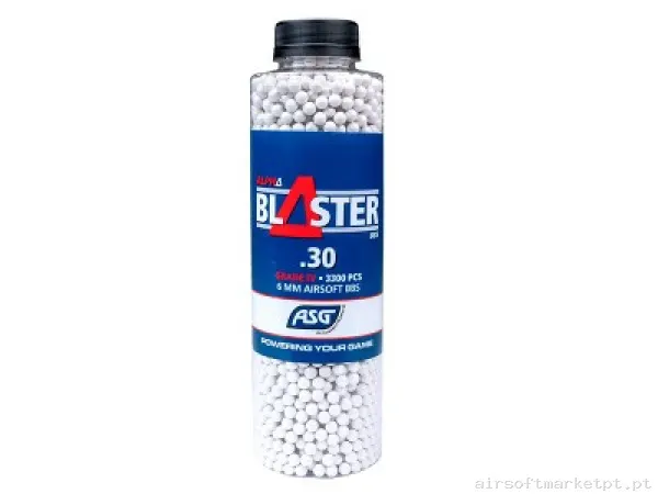 Bbs muniçao 0,30 PVC Alpha Blaster ASG — Munição (BBs) — Airsoft Market PT