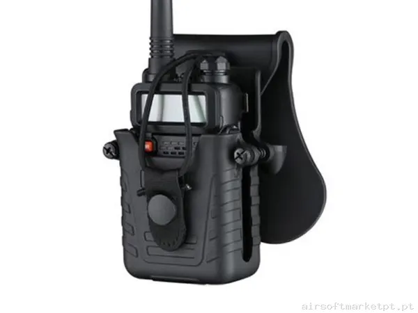 Pouch Emisora Amomax Negro — Coletes & Rigs — Airsoft Market PT