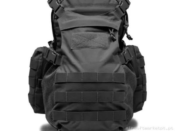 Mochila Tátil MOLLE Warrior Assault Elite Ops Helmet Cargo Pack preta — Sacos & Mochilas — Airsoft Market PT