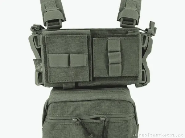 Chest Rig Conquer Ranger Green — Coletes & Rigs — Airsoft Market PT