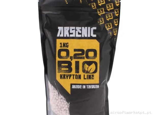 Bolas Arsenic Krypton Bio 0.20g 1kg Blanca — Munição (BBs) — Airsoft Market PT