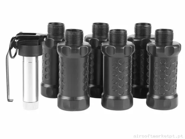 GRANADA CO2 THUNDER A ARCTURUS C/6 CARCASAS VENTS CGCK-2V — Grenades & Lançadores — Airsoft Market PT