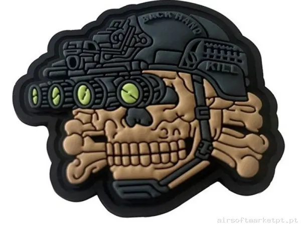 Parche Hop up bucking Oem Calavera Visão Noturna F159 — Patches & Decoração — Airsoft Market PT