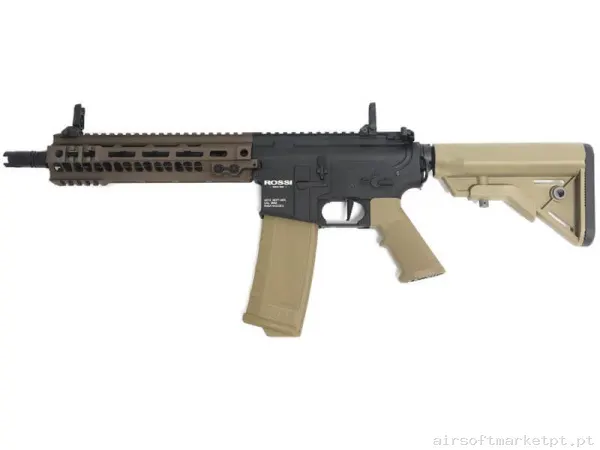 Réplica airsoft AEG M4 Rossi Neptune Seal negra/Tan — Rifles de Assalto (AR/M4/AK) — Airsoft Market PT