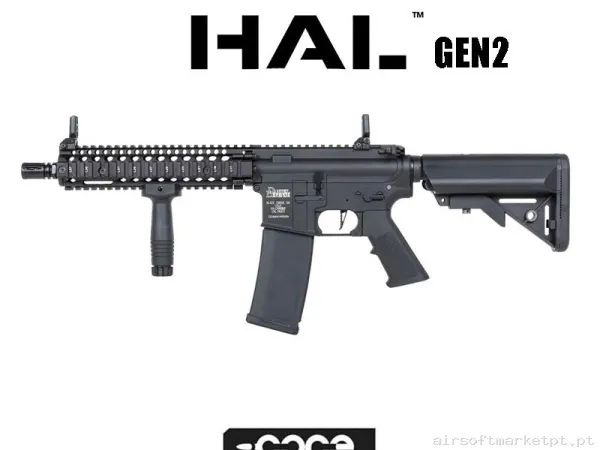 Réplica Sa-C19 Daniel Defense Core Gen2 Hal Etu Specna Arms Negra — Rifles de Assalto (AR/M4/AK) — Airsoft Market PT