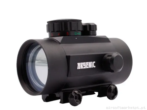 Red Dot Punto Rojo/Verde Arsenic Argon 1X40 AS40 negro — Miras & Ópticas — Airsoft Market PT