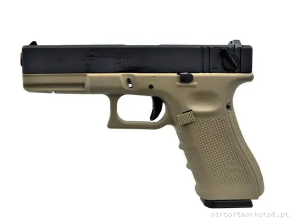 Pistola Glock 18 WE GEN4 GAS Tan/Negra — Pistolas — Airsoft Market PT