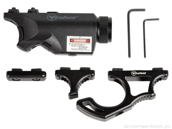 Externo Grip M-Lok Firefield Rival Xl Combo preto (Lanterna e Laser vermelho) — Acessórios & Componentes — Airsoft Market PT