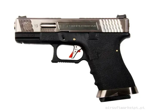 PISTOLA GLOCK 19 T7 CUSTOM GEN4 WE GAS NEGRA — Pistolas — Airsoft Market PT