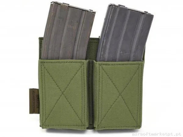 Pouch Magazine Pouch Duplo M4/Ak Warrior Assault Elástico verde od — Coletes & Rigs — Airsoft Market PT