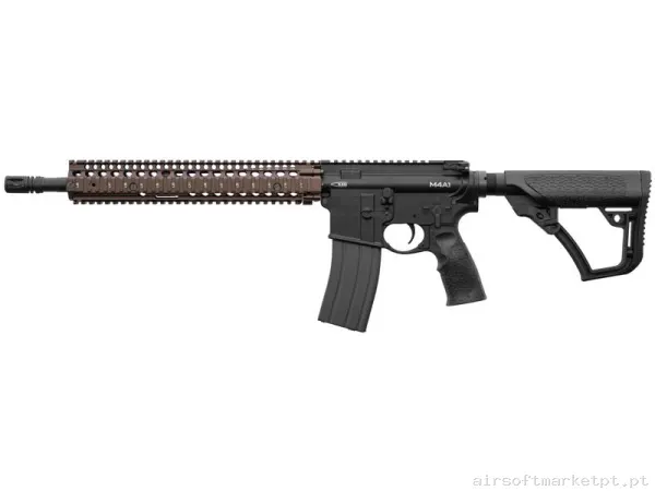 Réplica GBB M4 Double Eagle Daniel Defense M4A1 Ris2 preta / Bronze — Rifles de Assalto (AR/M4/AK) — Airsoft Market PT
