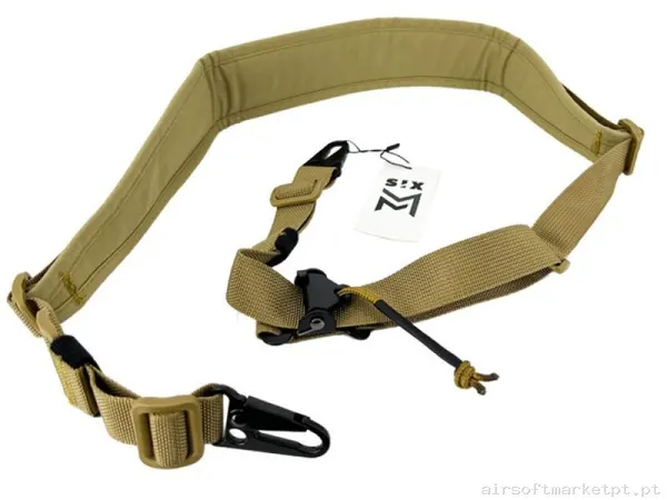 CORREA SIXMM SP2 AJUSTE RAPIDO TAN — Acessórios & Componentes — Airsoft Market PT