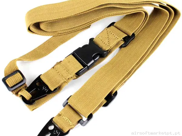 Correa Tática 3 Pontos Combat Zone tan — Gear Táctico — Airsoft Market PT