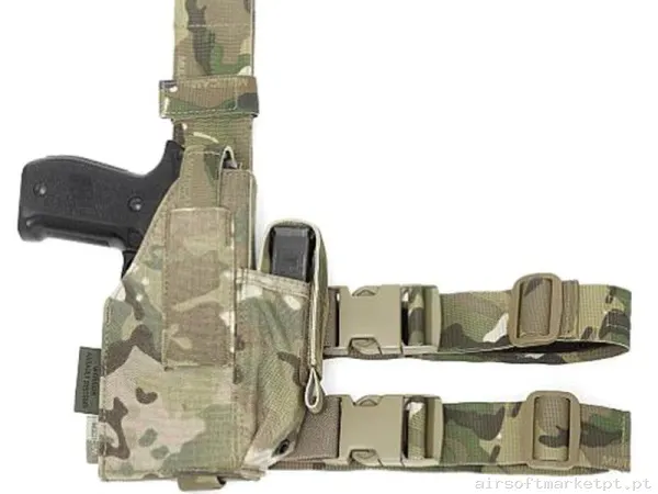 Pistolera de tecido para perna universal ajustável Warrior Assault multicam — Coletes & Rigs — Airsoft Market PT