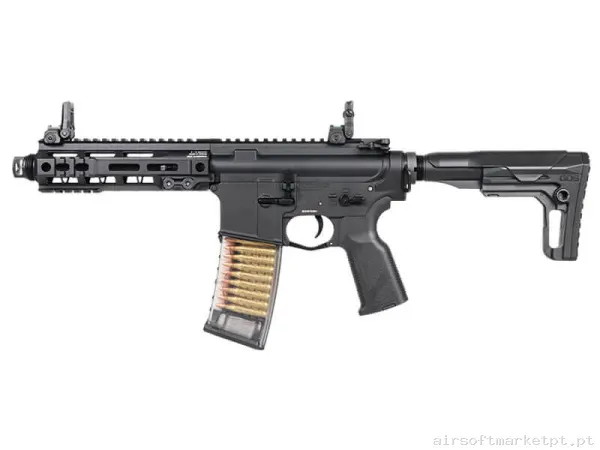 Réplica AEG M4 G&G Tr16 Gms Mk2 M-Lok 7" preta (Gate Aster) — Rifles de Assalto (AR/M4/AK) — Airsoft Market PT
