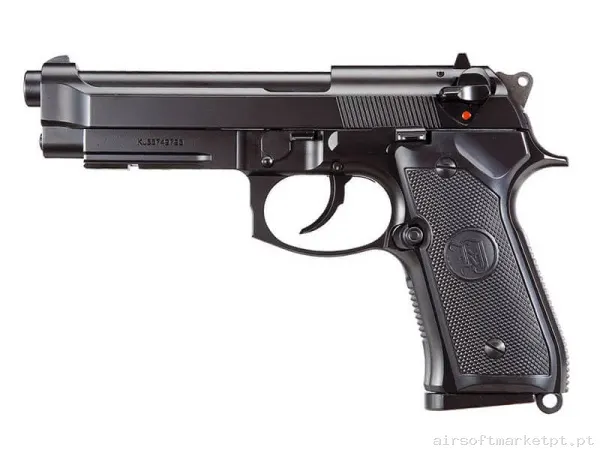 Réplica GBB Pistola Beretta M9 Kj Works Km9a1 Full Metal preta — Pistolas — Airsoft Market PT