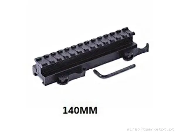 Montura 140Mm Con Anclaje Qd Negro — Miras & Ópticas — Airsoft Market PT