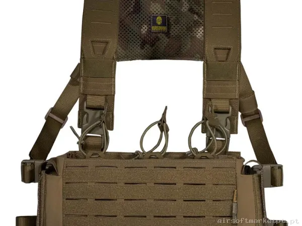 Pack Chaleco Chest Rig Ragnar Valhalla System Floki Tier 1 coyote/Multicam — Coletes & Rigs — Airsoft Market PT