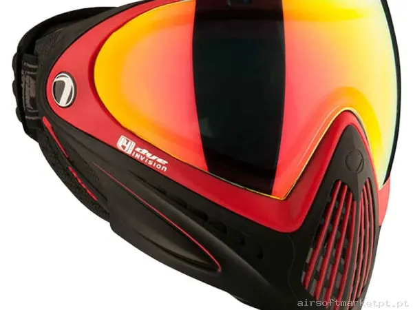 Máscara Dye I4 Pro Thermal Goggle Meltdown Preto Vermelho — Proteção Ocular & Facial — Airsoft Market PT