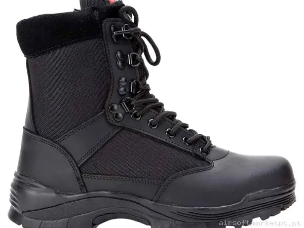 Botas Mil-Tec Tactical Boot Zipper preto — Calçado — Airsoft Market PT