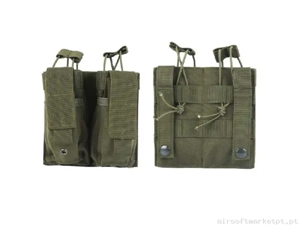Pouch Portacargador Molle Modular doble M4+Pistola - OD Verde — Coletes & Rigs — Airsoft Market PT