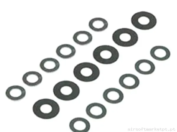 Interno Arandelas Ajuste Guarder Shim Set 18 Pcs — Peças Internas (AEG) — Airsoft Market PT