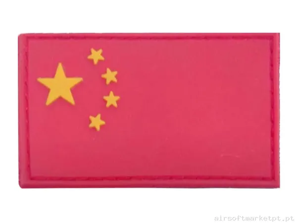 Parche Goma Relieve Oem Bandeira China — Patches & Decoração — Airsoft Market PT