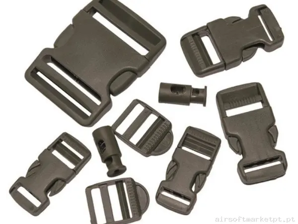 Conjunto de Fivelas para Mochila Mil-Tec verde od 9u — Acessórios & Componentes — Airsoft Market PT