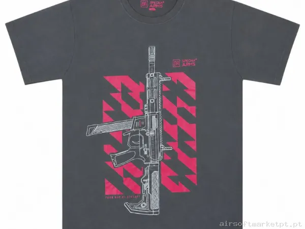 CAMISETA SPECNA ARMS YOUR WAY OF AIRSOFT GRIS/ROJO — Vestuário (Fardas) — Airsoft Market PT