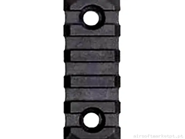 Externo Trilho M-Lok PTS 5 Slot preto — Acessórios & Componentes — Airsoft Market PT