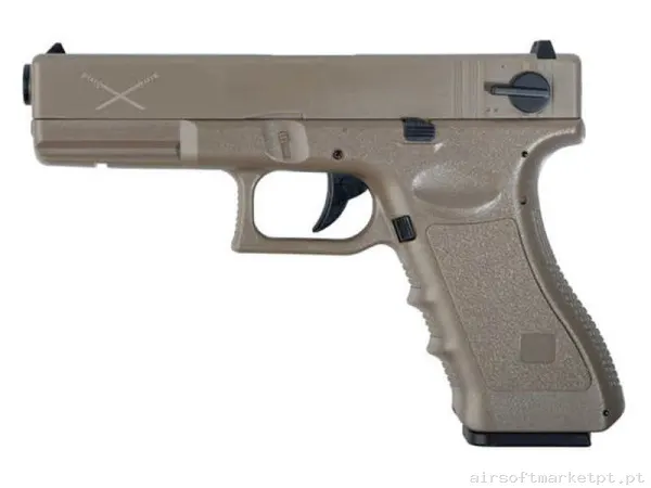 Réplica AEP Pistola G18 Saigo Yakuza tan — Pistolas — Airsoft Market PT