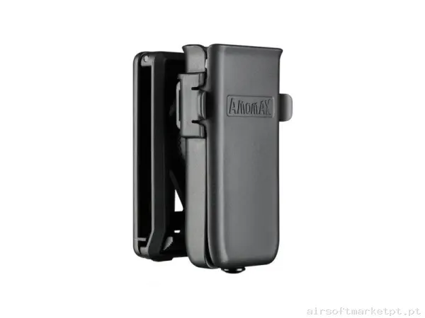 Porta Cargador Simple Pistola Rigida Amomax Universal Negra — Coletes & Rigs — Airsoft Market PT