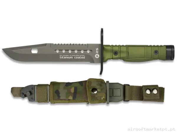 Faca Bayoneta K25 32068 17.8cm verde od com Estojo — Ferramentas — Airsoft Market PT