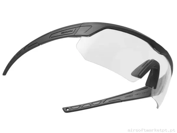 Óculos Helikon-Tex Lanray Glasses Shooting Set Pc Transparente negra — Proteção Ocular & Facial — Airsoft Market PT