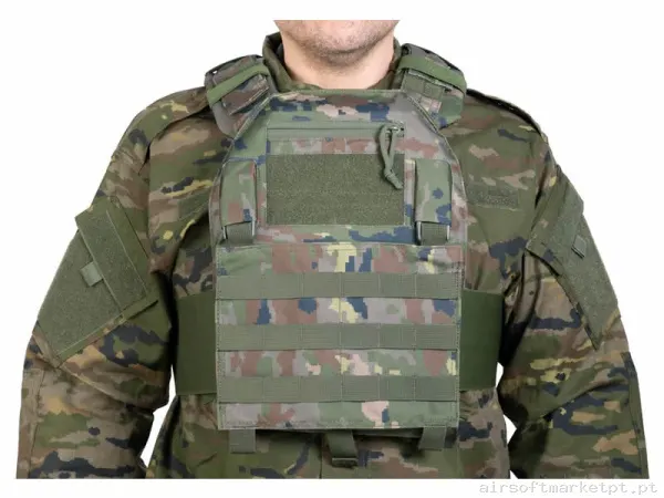 Colete Porta Placas Delta Tactics Force Mk1 Boscoso Pixelado — Coletes & Rigs — Airsoft Market PT