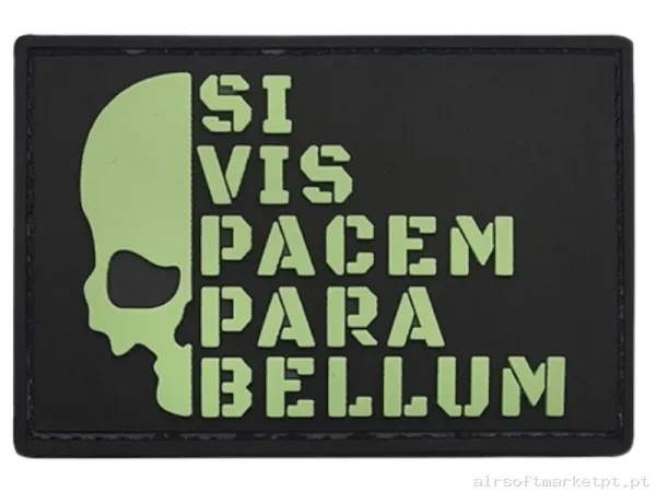 Parche Goma Relieve Parabellum F194 negro — Patches & Decoração — Airsoft Market PT