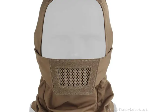 Máscara Proteção Balaclava Wosport Knight Headgear tan — Proteção Ocular & Facial — Airsoft Market PT