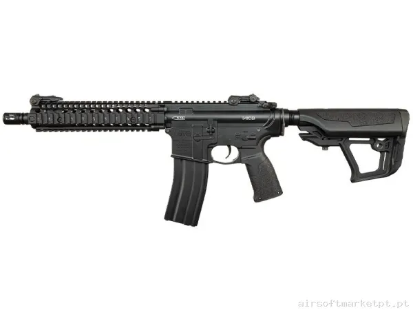 Réplica airsoft AEG M4 ICS EBB Daniel Defense Mk18 S3 ETU negra — Rifles de Assalto (AR/M4/AK) — Airsoft Market PT