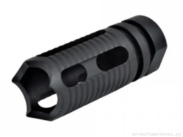 Externo Quebra-chamas Big Dragon Flash Hider Bd0015 negra — Acessórios & Componentes — Airsoft Market PT