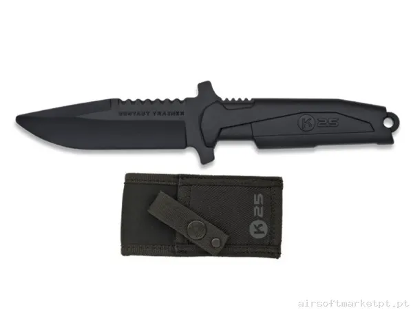 CUCHILLO K25 ENTRENAMIENTO DE GOMA NEGRO — Ferramentas — Airsoft Market PT