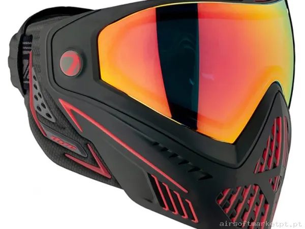 Máscara Dye I5 Thermal Goggle Fire Black Red 2.0 — Proteção Ocular & Facial — Airsoft Market PT