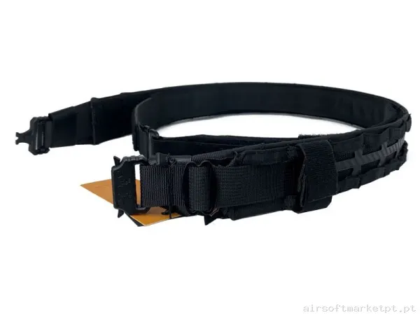 CINTURÓN FIRST LINE CONQUER FS BELT NEGRO - M — Gear Táctico — Airsoft Market PT